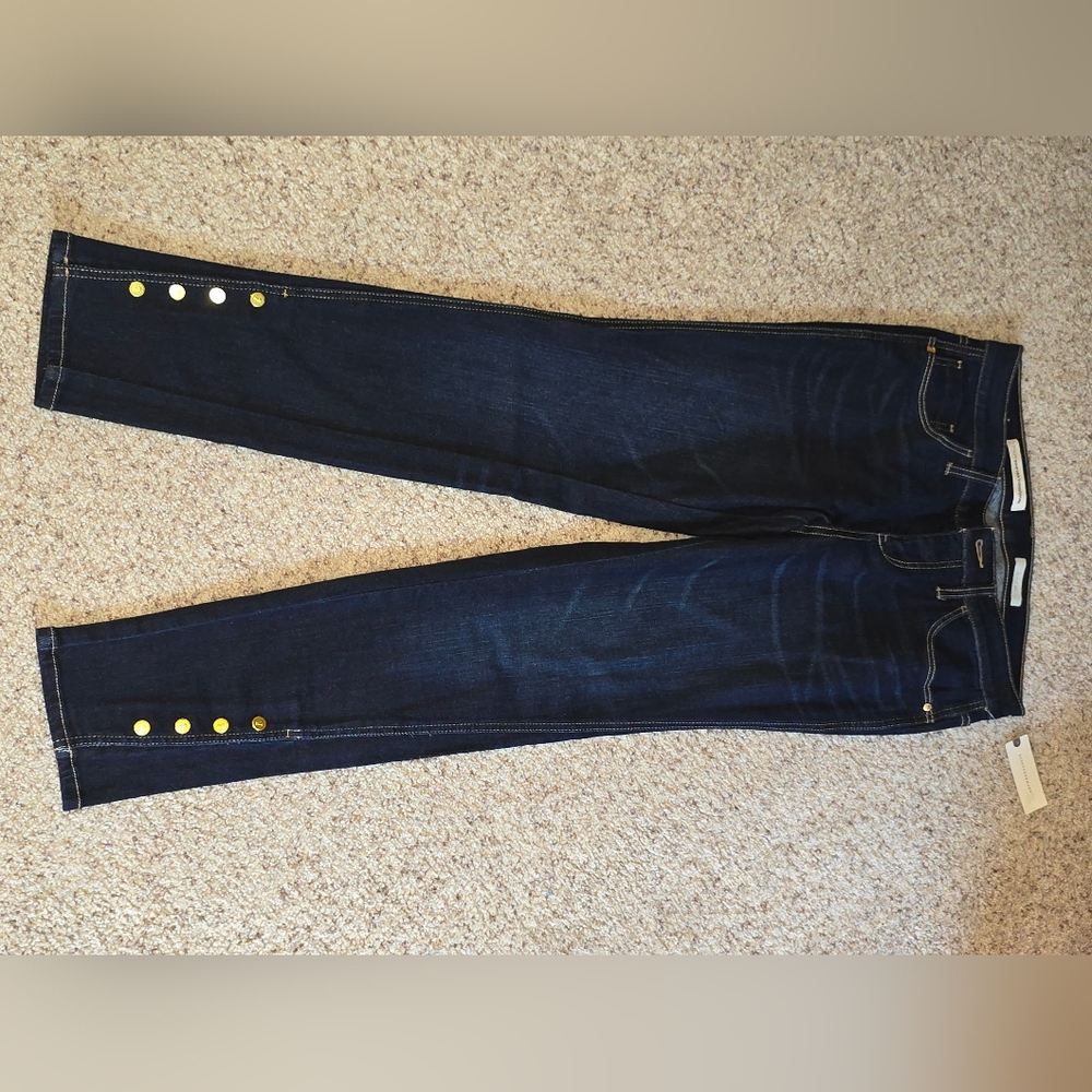 NWT, Anthropologie, Dark blue wash jeans, Size 30